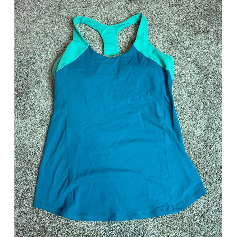 Lululemon Sz 10 blue tank top